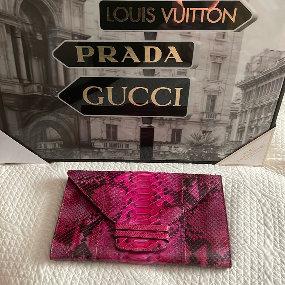 VBH Phython Clutch Bag